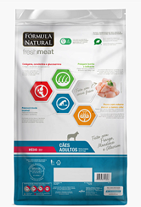 Ração Fresh meat adulto porte médio. FORMULA NATURAL 12kg. Cod. 10230990100571