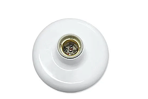 Plafon PLF-100, branco, 100W 250V. C\recep Cod. 00482200