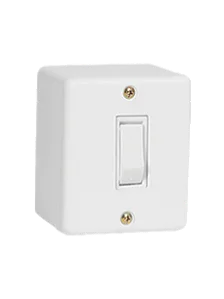 Conjunto sobrepor interruptor simples 6A 250V. IlUMI. Cod. 741400