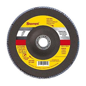 Disco Flap 115mm G60 Fibra de Vidro. STARRETT.  Cod 750300