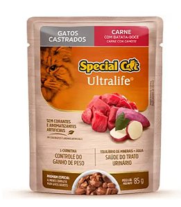 Sache Special Cat Ultralife castrado carne 85G. SPECIAL DOG. Cod. 037063