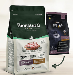 Ração Bionatural para Cães SENIOR 7+ de RP Frango, Blueberry, Coco e Aveia 2,5 kg. SPECIAL DOG Cod. 150050006008