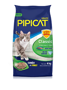 Granulado sanitário clássica 4kg. PIPICAT. Cod.0008108