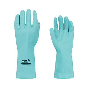 Luva nitrilica slim com forro verde volK CA 40570 T8.EG. VOLK. Cod.5832