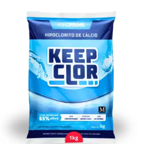 Cloro Hipoprime hipoclorito de cálcio 65% 1kg. KEEPCLOR.Cod. 012