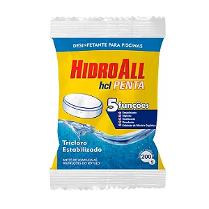 Pastilha Tablete HCL Penta  5em1 200g. HIDROALL. Cod.14248