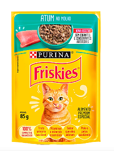 Alimento p/ gato FRISKIES sachê molho atum 85G. Cod 96098