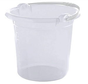 Balde De Limpeza transparente 8,8 Litros. GIPLAS