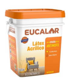 Latex EUCATEX eucalar fosco 18l - branco. Cod 860600