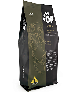 Ração para Cães Adultos, Frango e Arroz. Premium Plus 10 kg. OP GOLD.