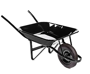 Carriola carrinho completo preto. METALPAMA. Cod 419700