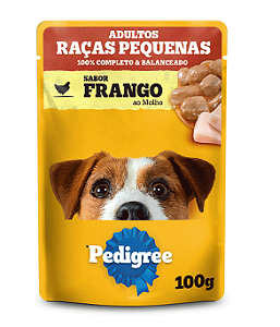 Sache Adulto cães raças pequenas frango ao molho 100G.PEDIGREE. Cod. 88920