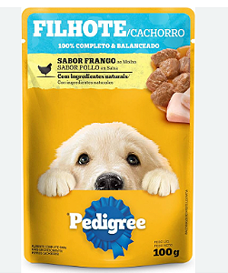 Sache cães filhote frango ao molho 100G.PEDIGREE. Cod. 88921