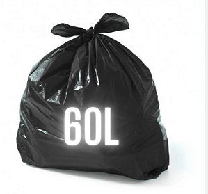 Saco de lixo 60 litros. MILPLASTIC. Cod.1098