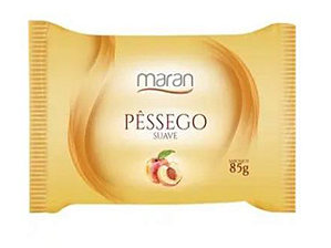 Sabonete em barra suave pessego 85g, MARAN