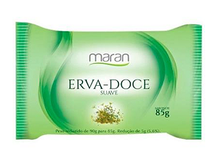 Sabonete em barra suave erva doce 85g, MARAN