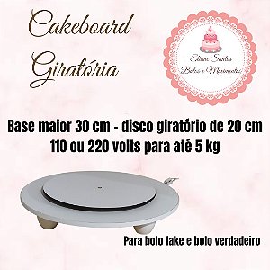 Cakeboard giratória - 30cm p/ 5kg