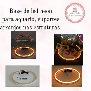 Base de led neon - amarelo