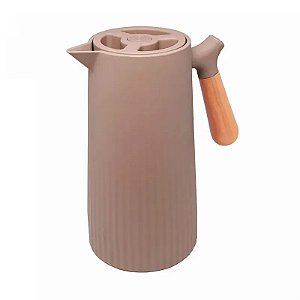 Garrafa Térmica com Cabo de Madeira Nordica Nude - 1 Litro Wolff