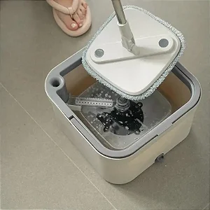 Mop Giratório Esfregão Para Limpeza Balde Separador Flow -Ou