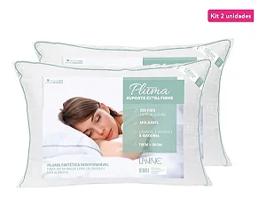 Travesseiros De Pluma Sintética Suporte Extra Firme - Lavive