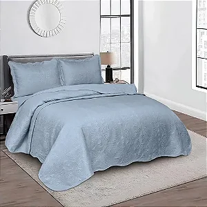 Colcha Agra Casal Azul