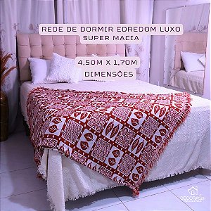 Manta Indiana Para Sofá e Cama com Franjas 2,70m x 1,60m
