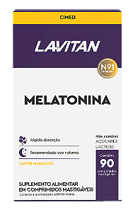 Suplemento Alimentar em Comprimidos Mastigáveis (Lavitan Melatonina – 90)