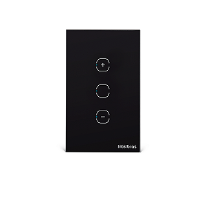 Interruptor Dimmer Smart Wi-Fi Touch Intelbras EWS 1101 Preto