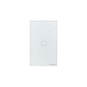 Interruptor Inteligente Touch Wi-Fi 1 Tecla EWS 1001 Branco Intelbras
