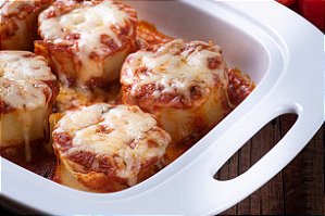 Rondelli de presunto e queijo com molho pomodoro (P)