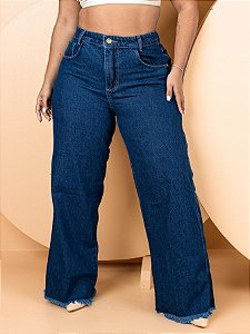 Jardineira Jeans Plus Size Feminina Estilosa Moda Plus - Useconf