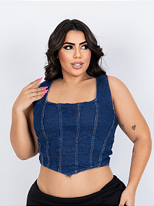 Cropped Regata Jeans Plus Size