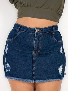 Short Saia Feminino Plus Size
