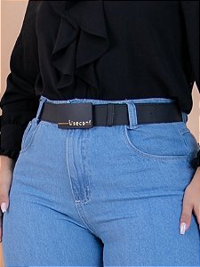Cinto Preto Plus Size