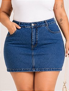 Saia Jeans Plus Size Lisa