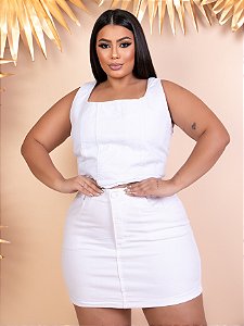Conjunto Branco Plus Size