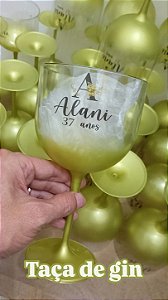 TAÇA DE GIN JATEADA
