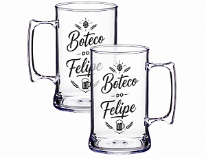 CANECA DE CHOPP CRISTAL OU LISA