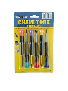 Chave Torx com 6 peças Western