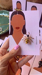 Broche Formiguinha da Bunda Amarela