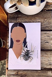 Broche Aranha Marcassita