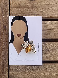 Broche Abelha Gold