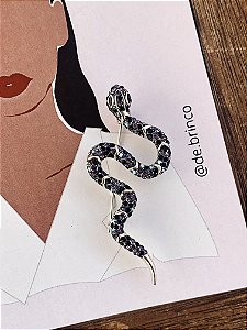 Broche Cobra Prateada Glow
