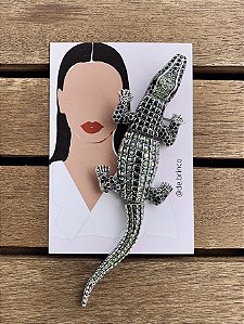Broche Crocodilo