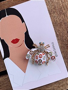 Broche Abelha Bolinha