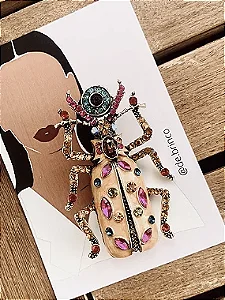 Broche Escaravelho Abóbora