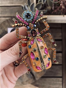 Broche Escaravelho Abóbora