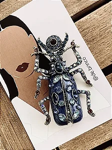 Broche Escaravelho Azul