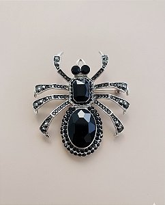 Broche Aranha Glam Preta